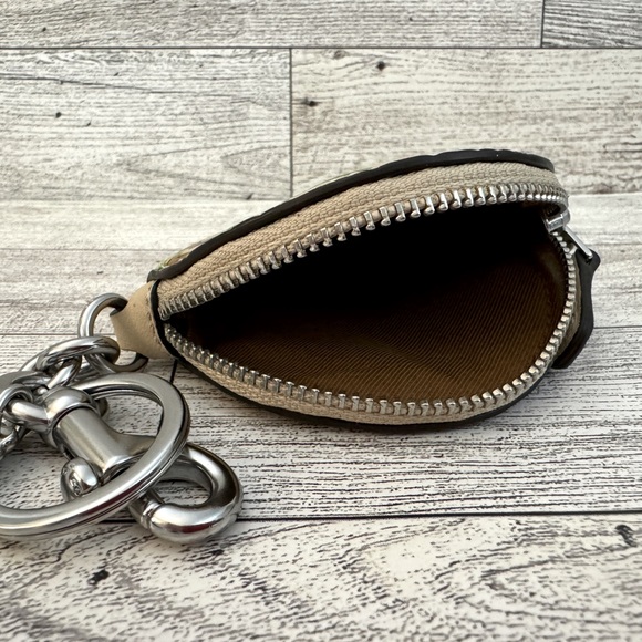 Coach Circular Coin Pouch with Floral Print - Picture 5 of 5